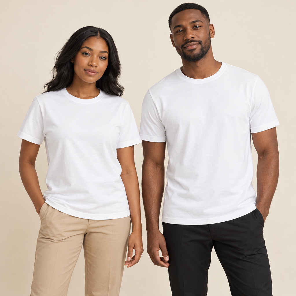 T-shirt adulte uni Rebokams blanc