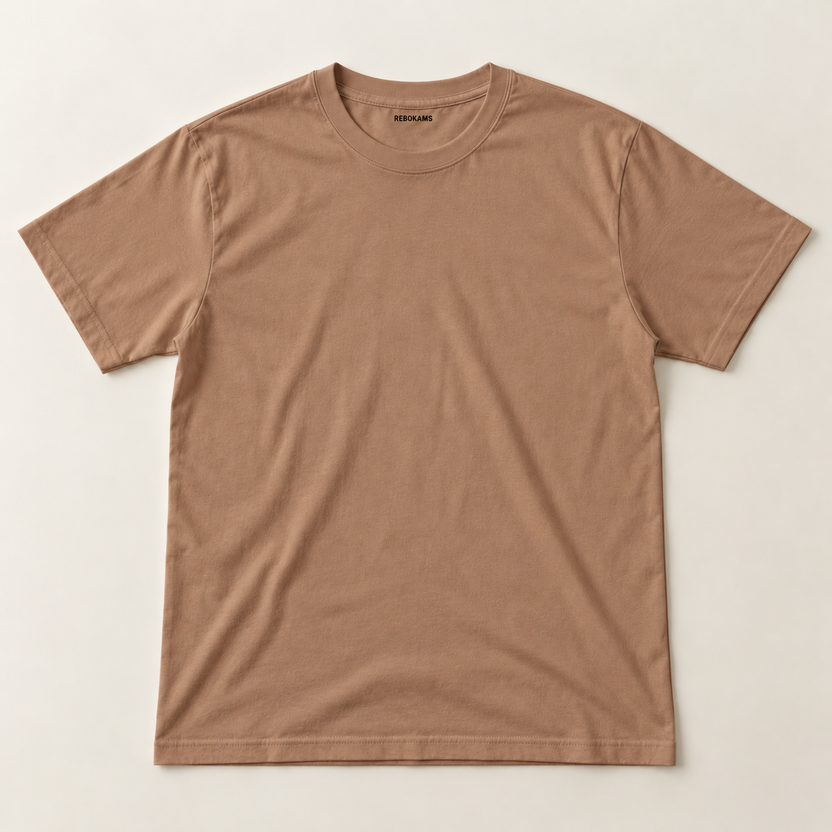 T-shirt adulte uni Rebokams  couleur marron