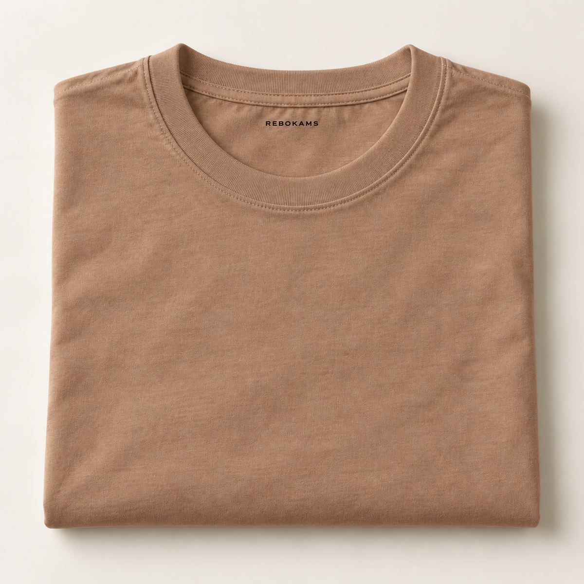 T-shirt adulte uni Rebokams  couleur marron