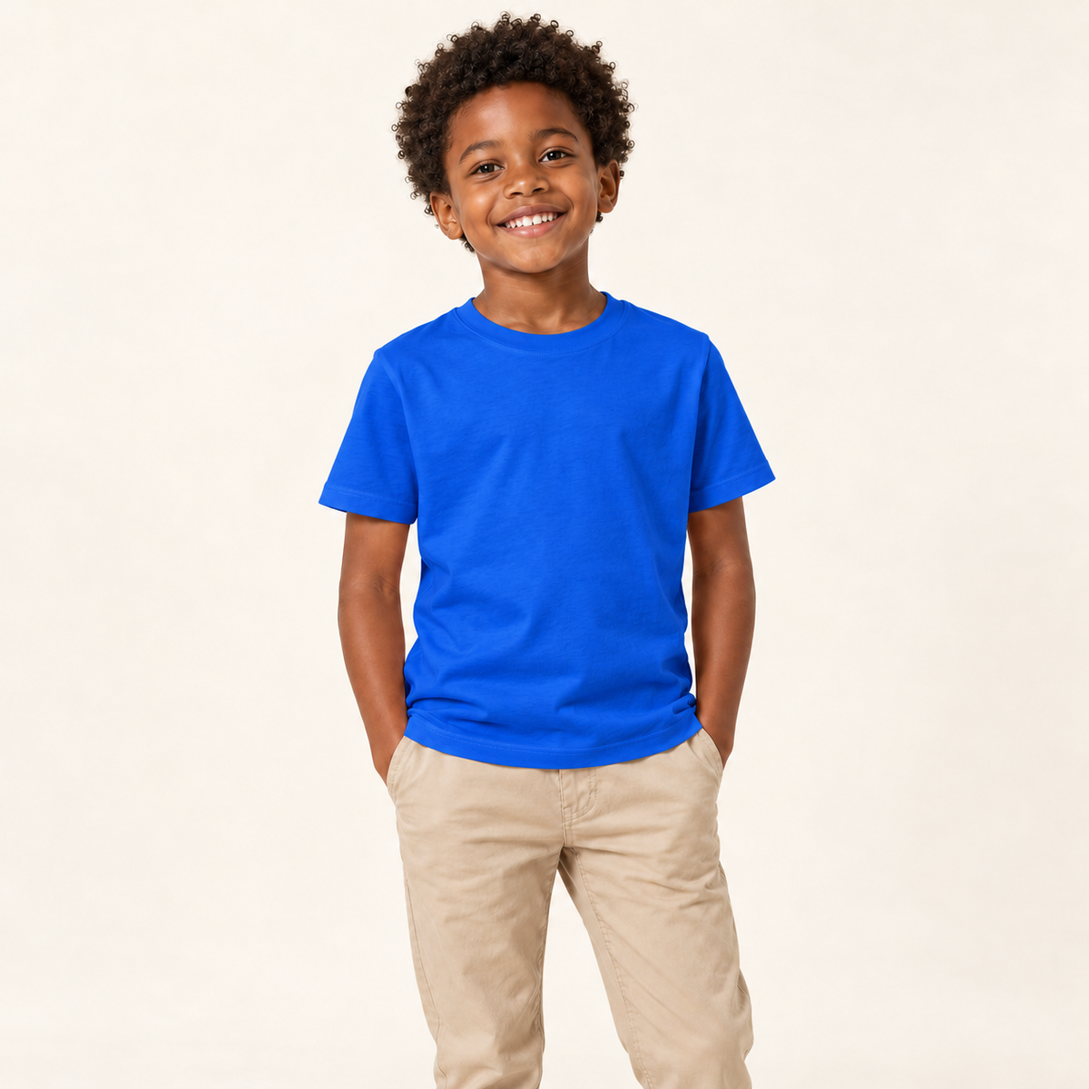 T-shirt enfant uni Rebokams Kids bleu