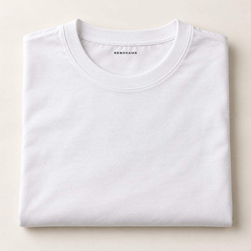 T-shirt adulte uni Rebokams blanc