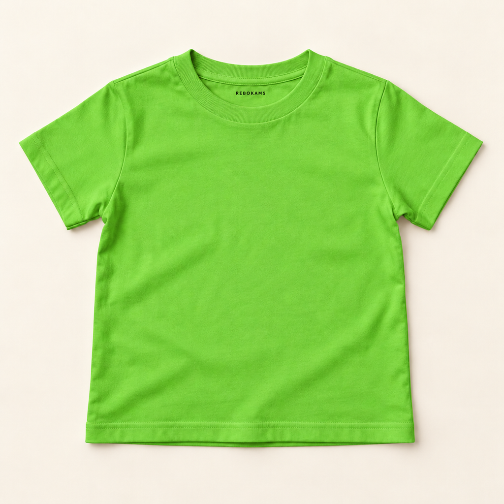 T-shirt enfant uni Rebokams Kids vert.