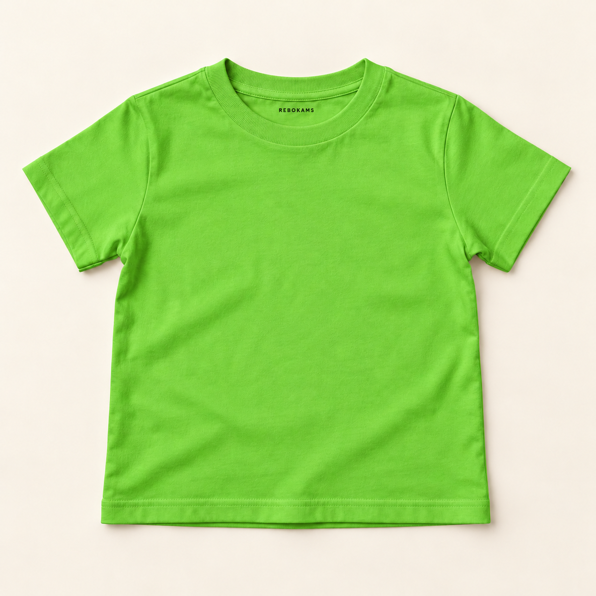 T-shirt enfant uni Rebokams Kids vert.