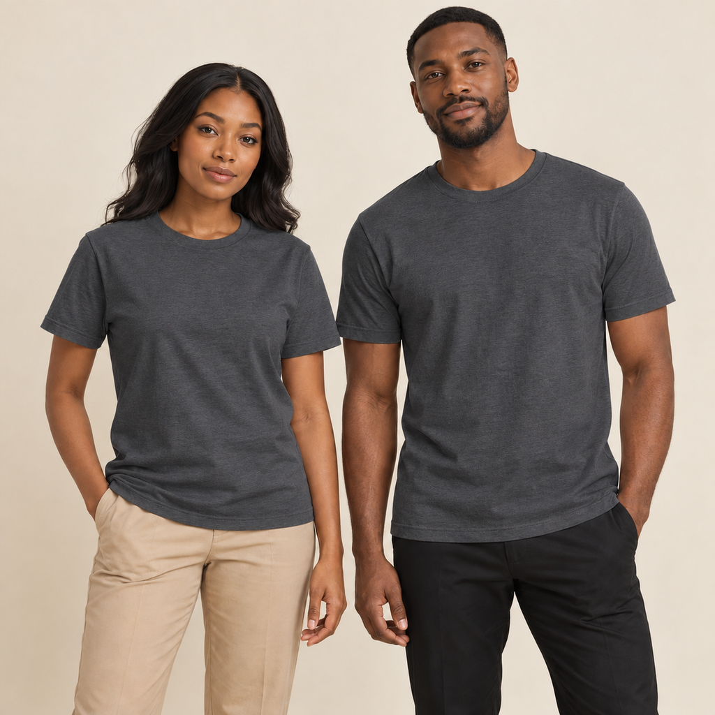 : T-shirt adulte uni Rebokams gris foncé