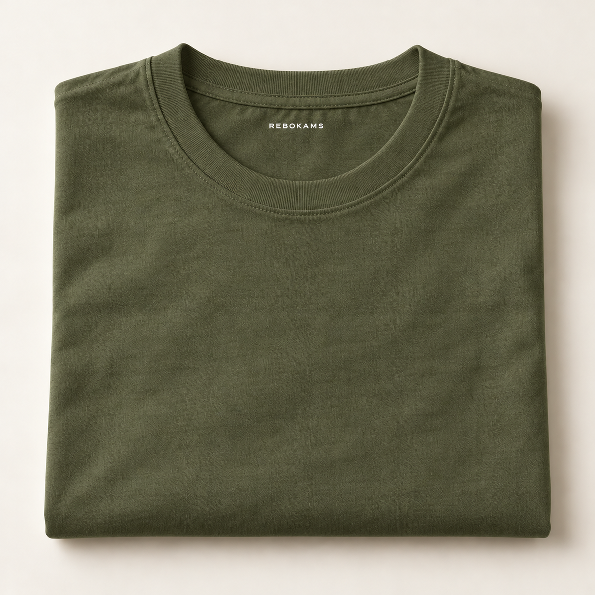 T-shirt adulte uni Rebokams vert olive