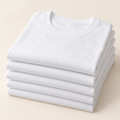 Lot de 5 t-shirts adultes unisexes blancs unis – Rebokams