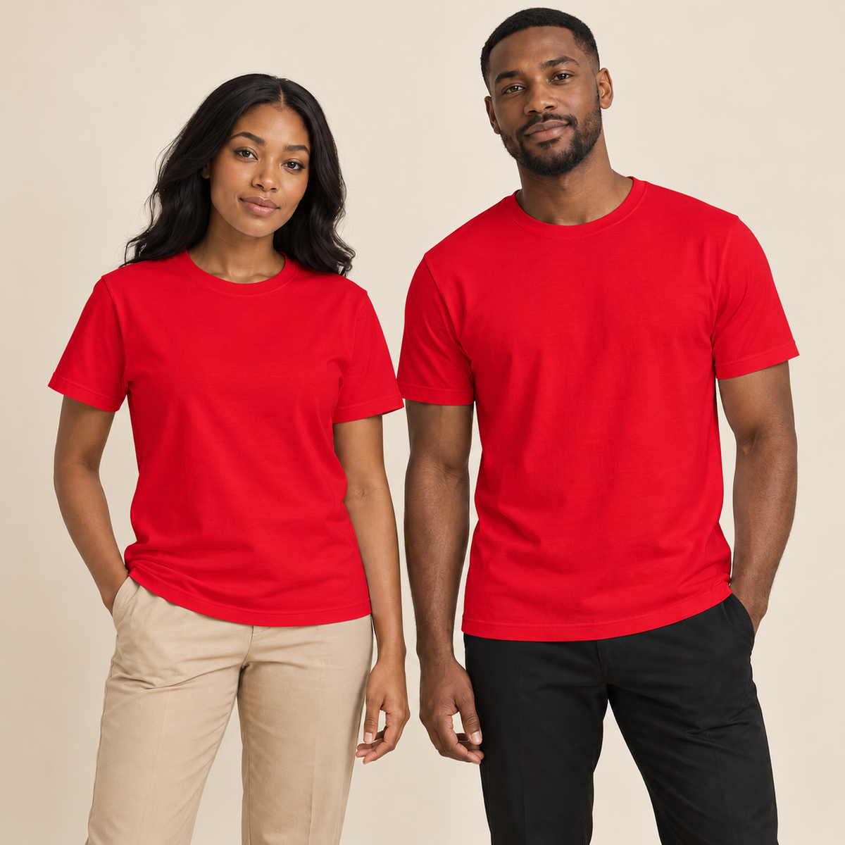 T-shirt adulte uni Rebokams rouge